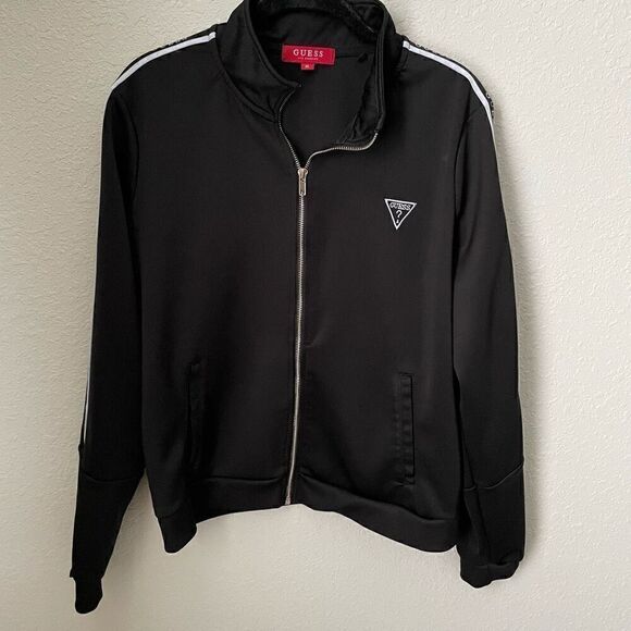 Guess Logo Tape Track Jacket XL - Picture 3 of 11